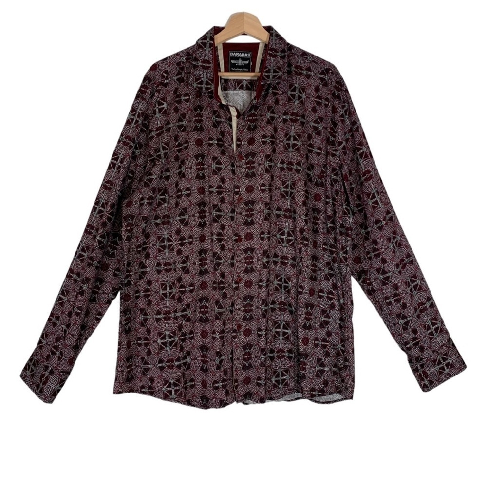 Barabas Button Down Dress Shirt Size XL